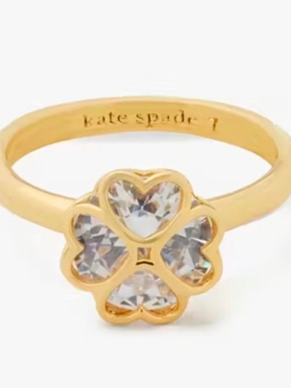 NWT Kate Spade Gold Flower Ring. Size 6